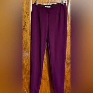 Calvin Klein Deep Plum Stretch Skinny Ponte Pants